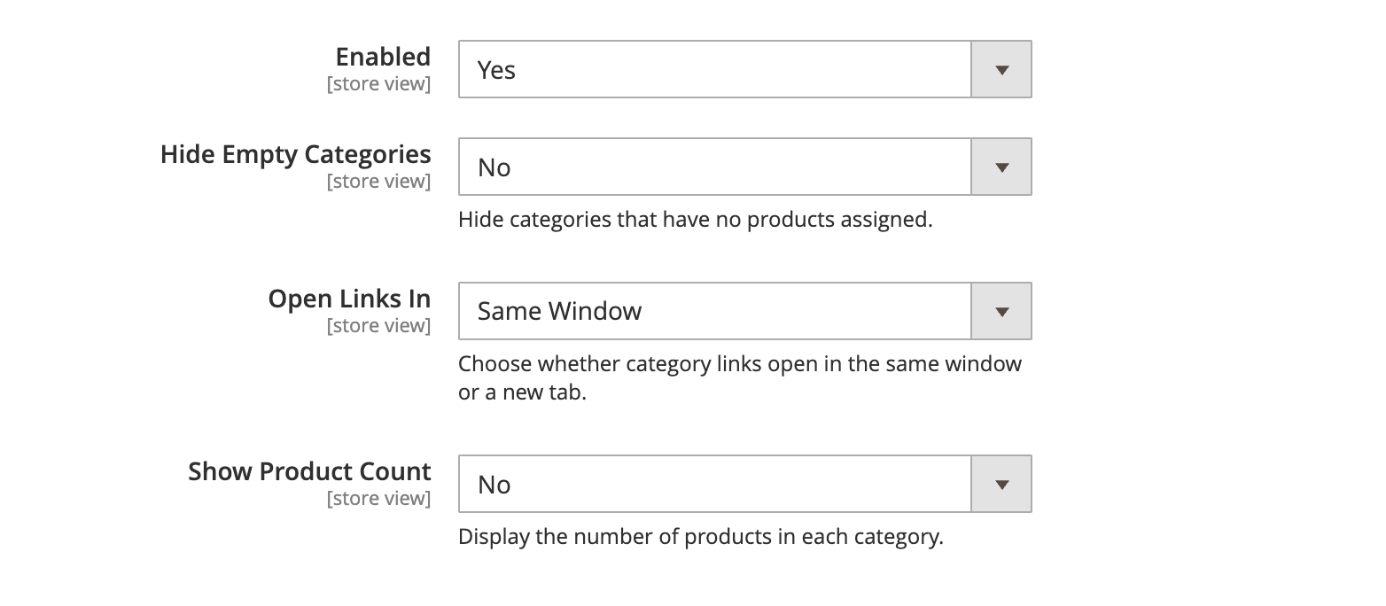 General Settings Panel